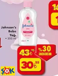 JOHNSON’S BEBE YAĞI 200 ML JOHNSON’S BEBE YAĞI 200 ML